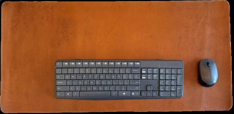 Rovelis’ Full-Grain Leather Desk Mat Just Launched